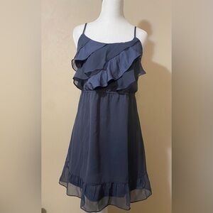 American Eagle Outfitters women’s junior’s dress small sheer navy